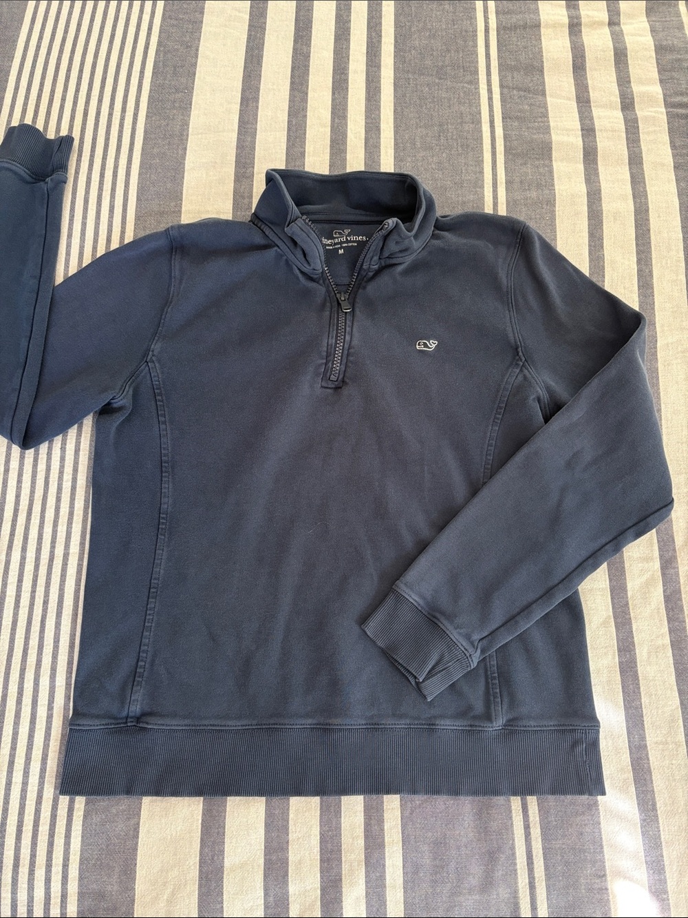 Vineyard Vines Navy Quarter Zip Pullover